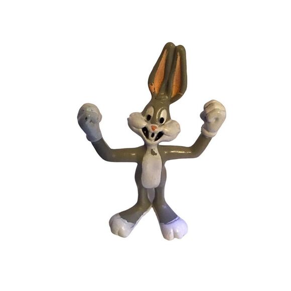 Vintage 1991 Bugs Bunny PVC Figure Warner Bros Looney Toons 3.5" Tall Loose - Picture 4 of 6